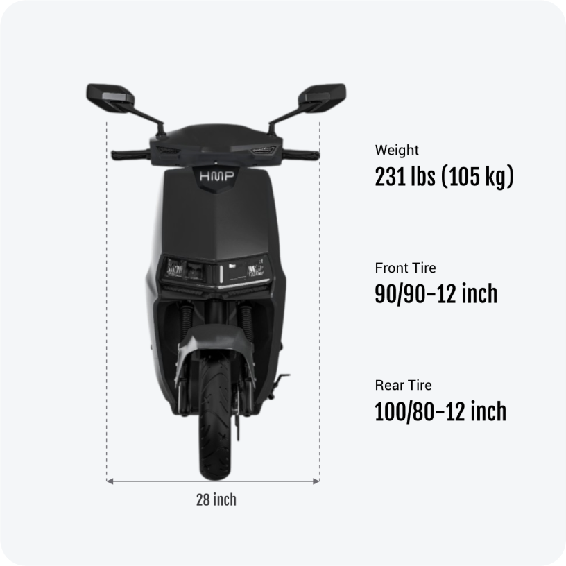 Lightning 3000 Plus - 45 Ah HMP Electric Moped