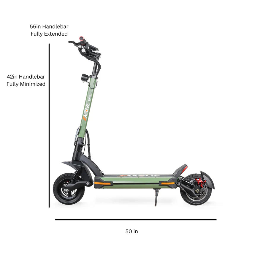 EMOVE Cruiser V2 52V Quad Suspension 62 miles - Long Distance Electric Scooter
