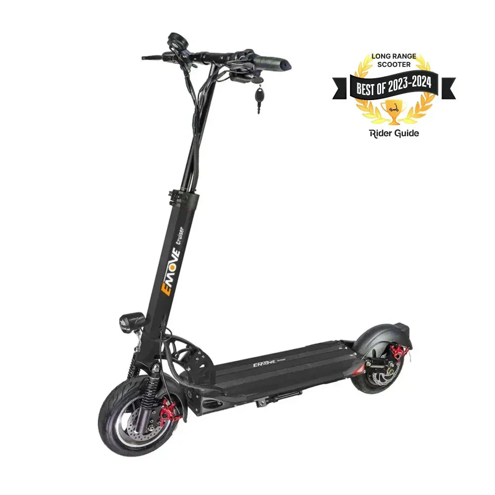 EMOVE Cruiser V2 – 52V and 60V Quad Suspension 62-Mile Long-Range Scooter